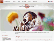 Tablet Screenshot of meditation-zen.org